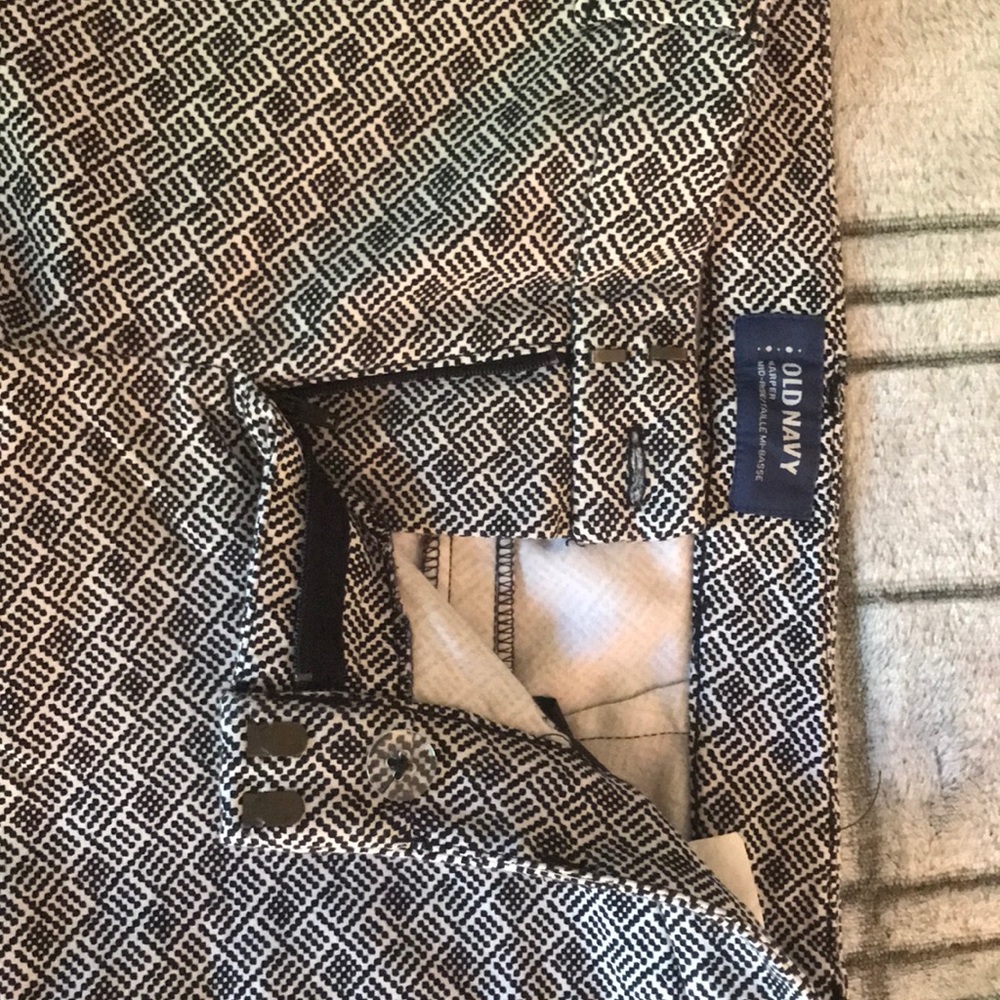 Geometric patterned work pants - Picture 3 of 4